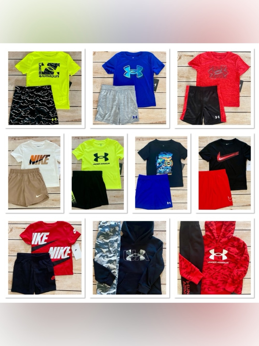 Nike and Under Armour Kids' Activewear Short Sets Pick 4 NWT Size 2T